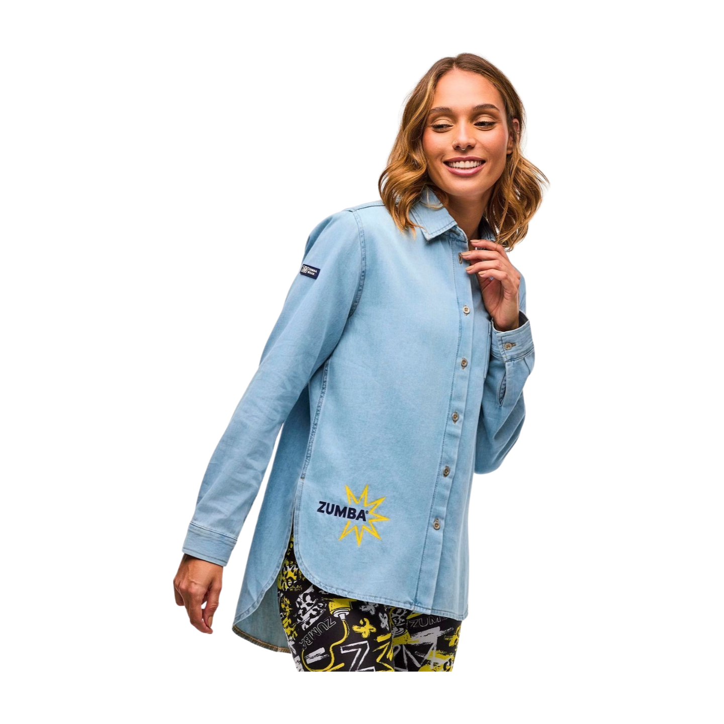 Sizzlin' Long Sleeve High Low Button Down