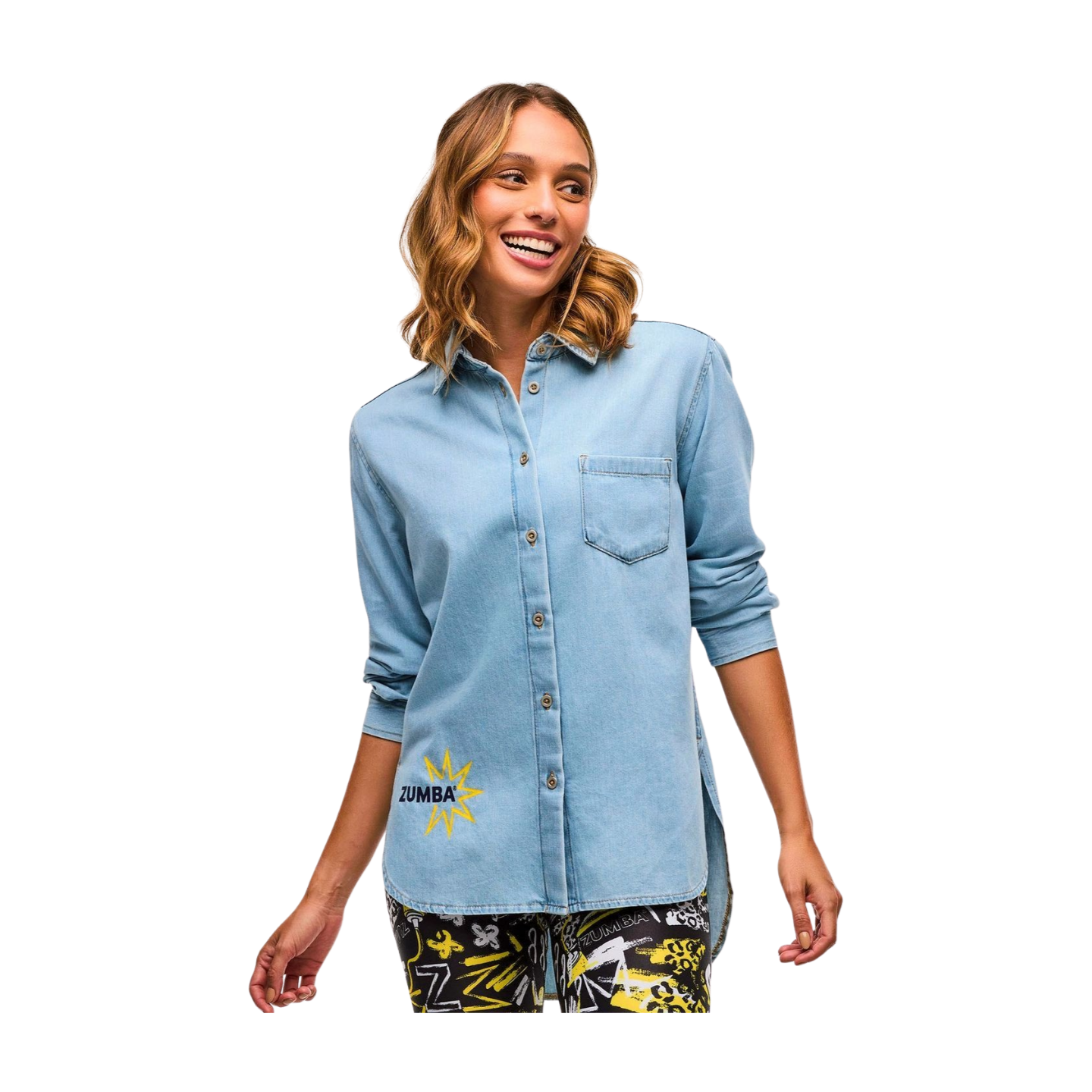 Sizzlin' Long Sleeve High Low Button Down