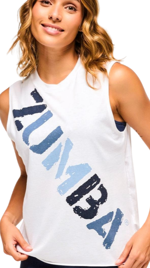 Blue Jean Crew Neck Muscle Tank