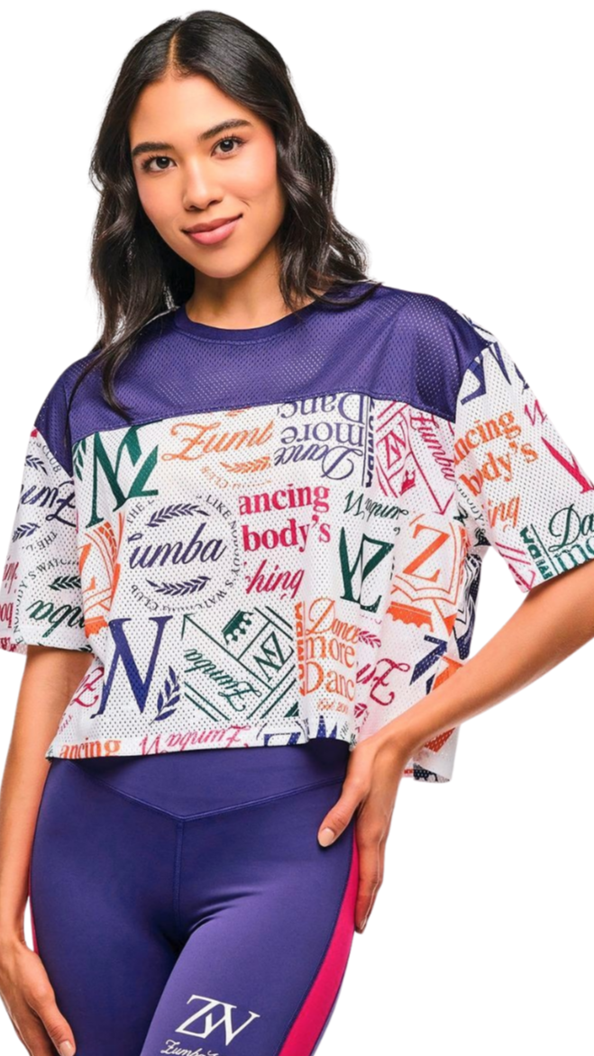 Class of 2001 Mesh Boxy Crop Top (Pre-Order)