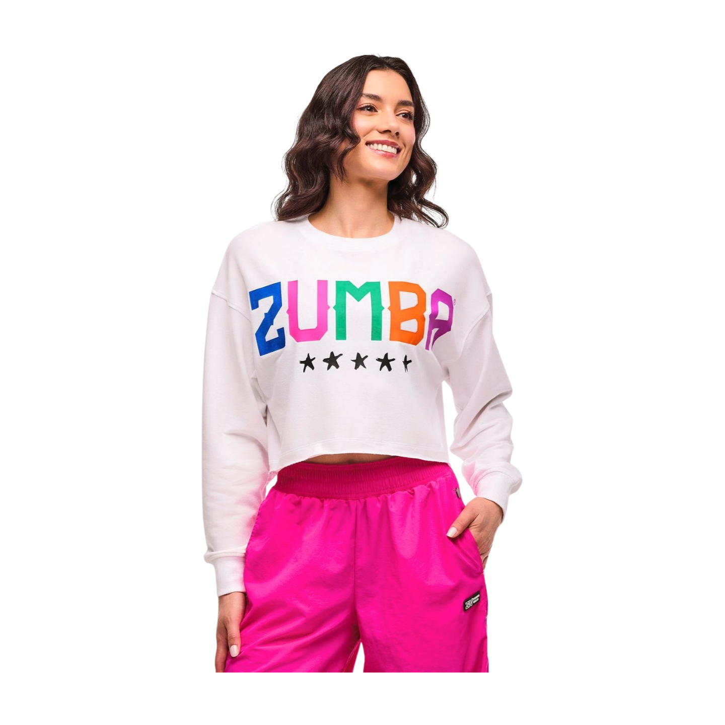 Zumba Libre Long Sleeve Boxy Crop Top (Pre-Order)