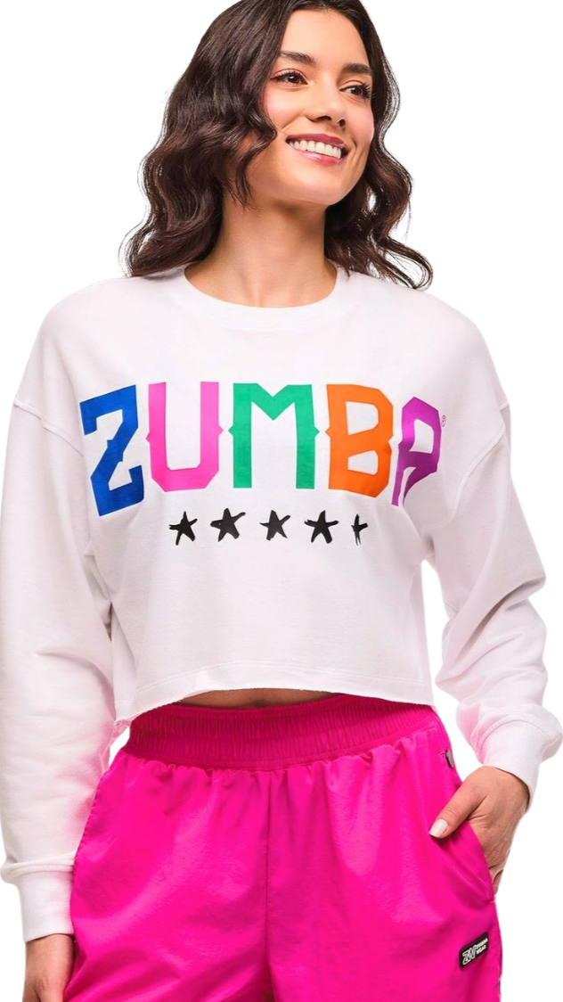 Zumba Libre Long Sleeve Boxy Crop Top (Pre-Order)