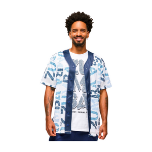 Blue Jean Baseball Button-Up Jersey