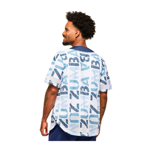 Blue Jean Baseball Button-Up Jersey