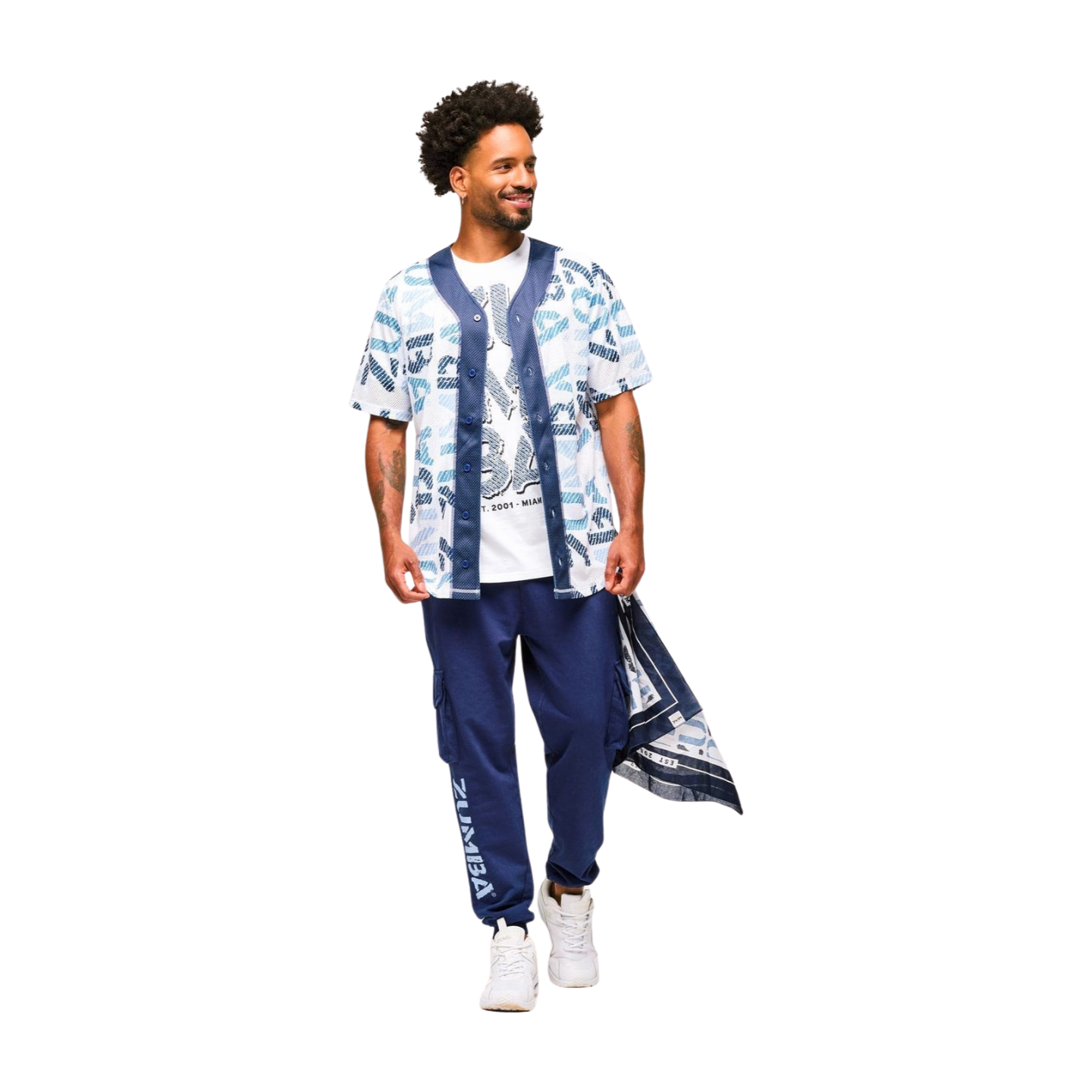 Blue Jean Baseball Button-Up Jersey