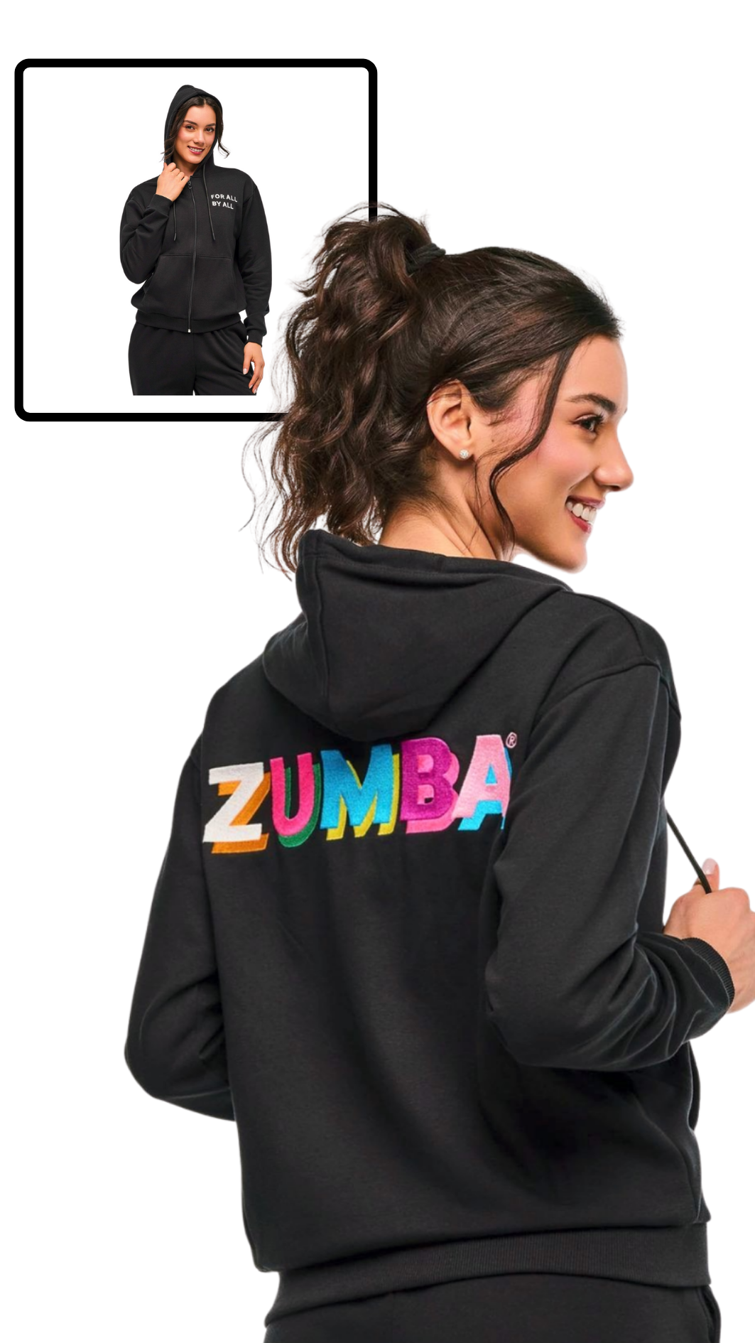 Zumba Multicolour Logo Zip-Up Hoodie (Pre-Order)