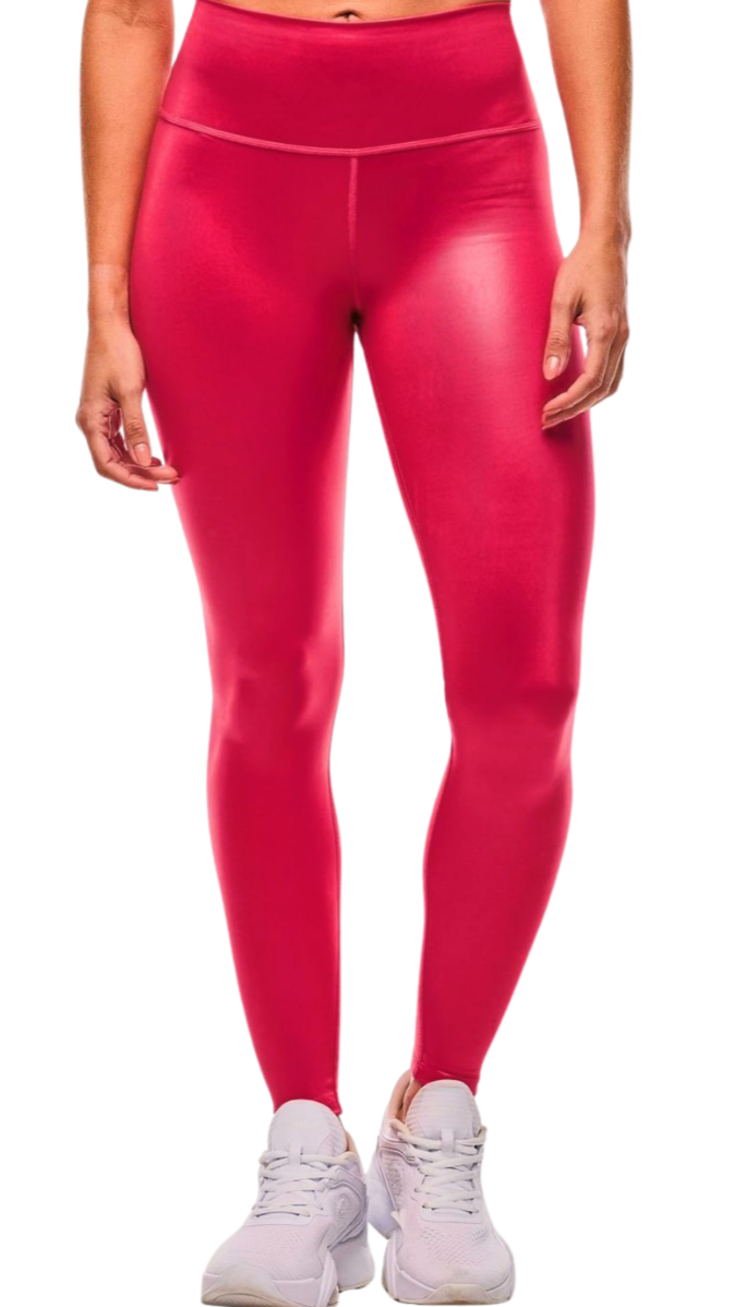 Apres Zumba Shiny Waisted Ankle Leggings (Pre-Order)