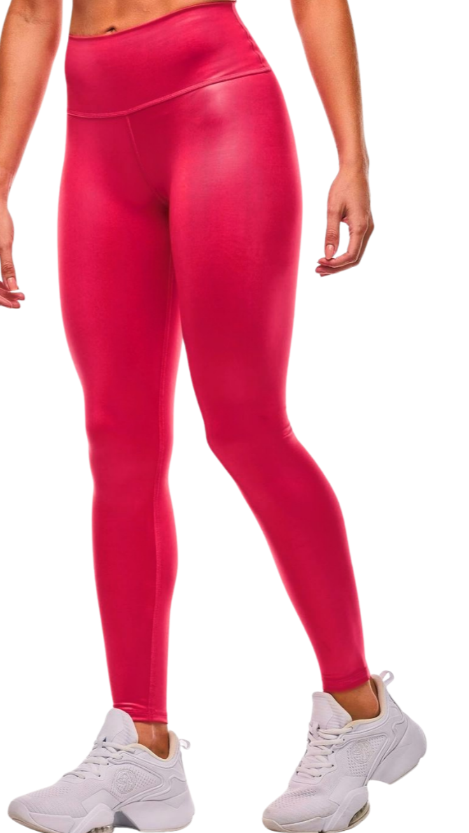 Apres Zumba Shiny Waisted Ankle Leggings (Pre-Order)