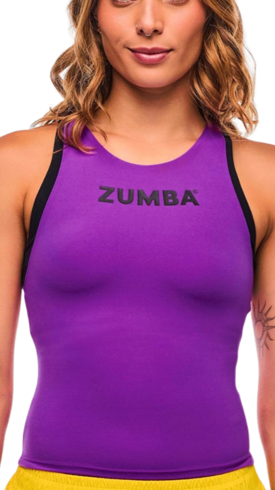 Apres Zumba High Neck Colour-Block Tank (Pre-Order)