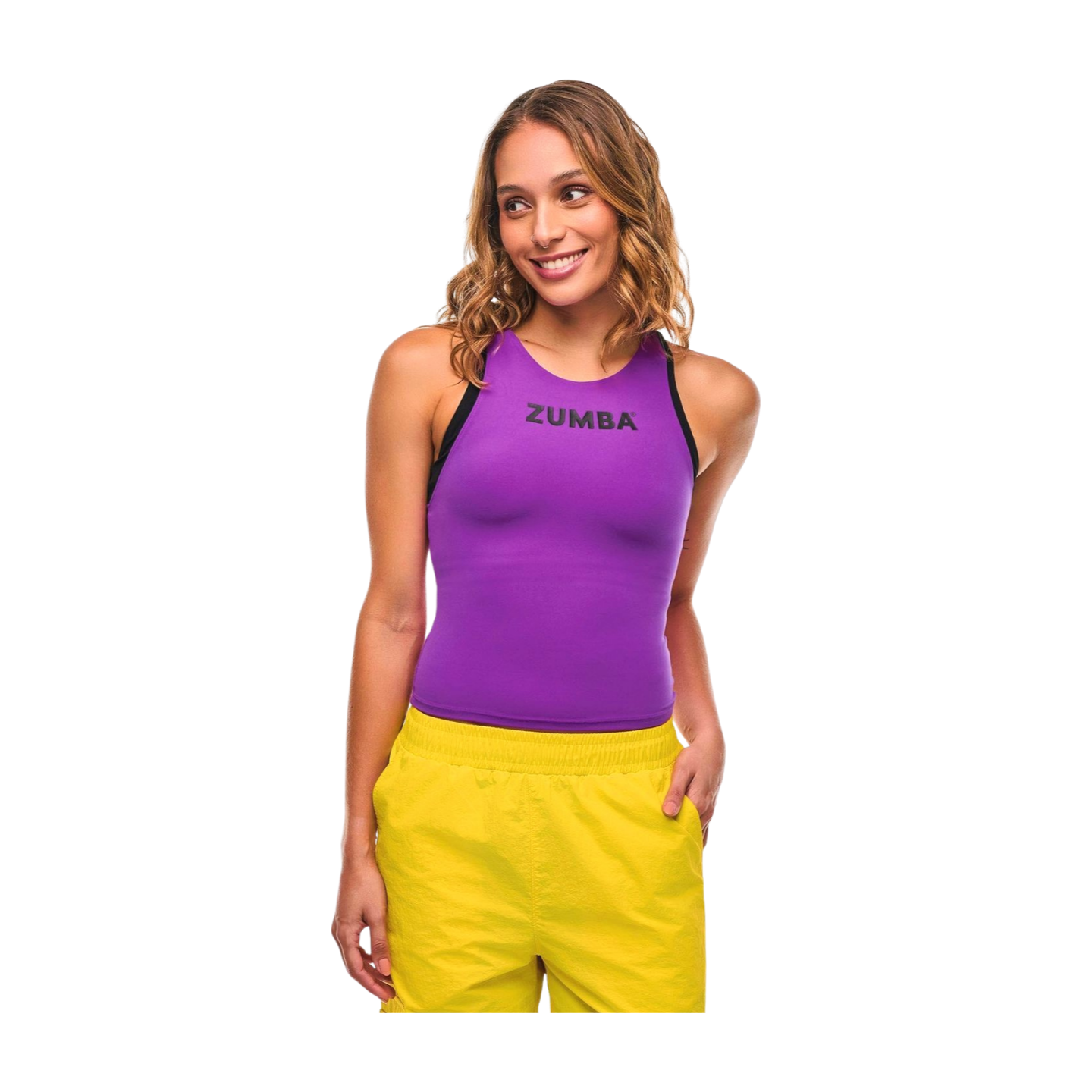 Apres Zumba High Neck Colour-Block Tank (Pre-Order)
