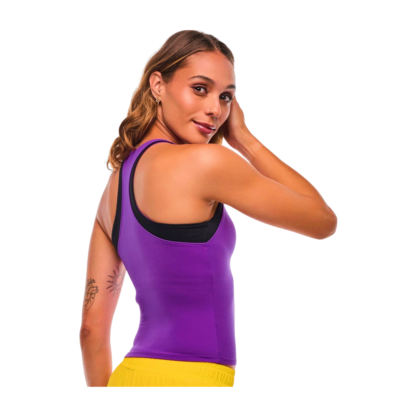 Apres Zumba High Neck Colour-Block Tank (Pre-Order)