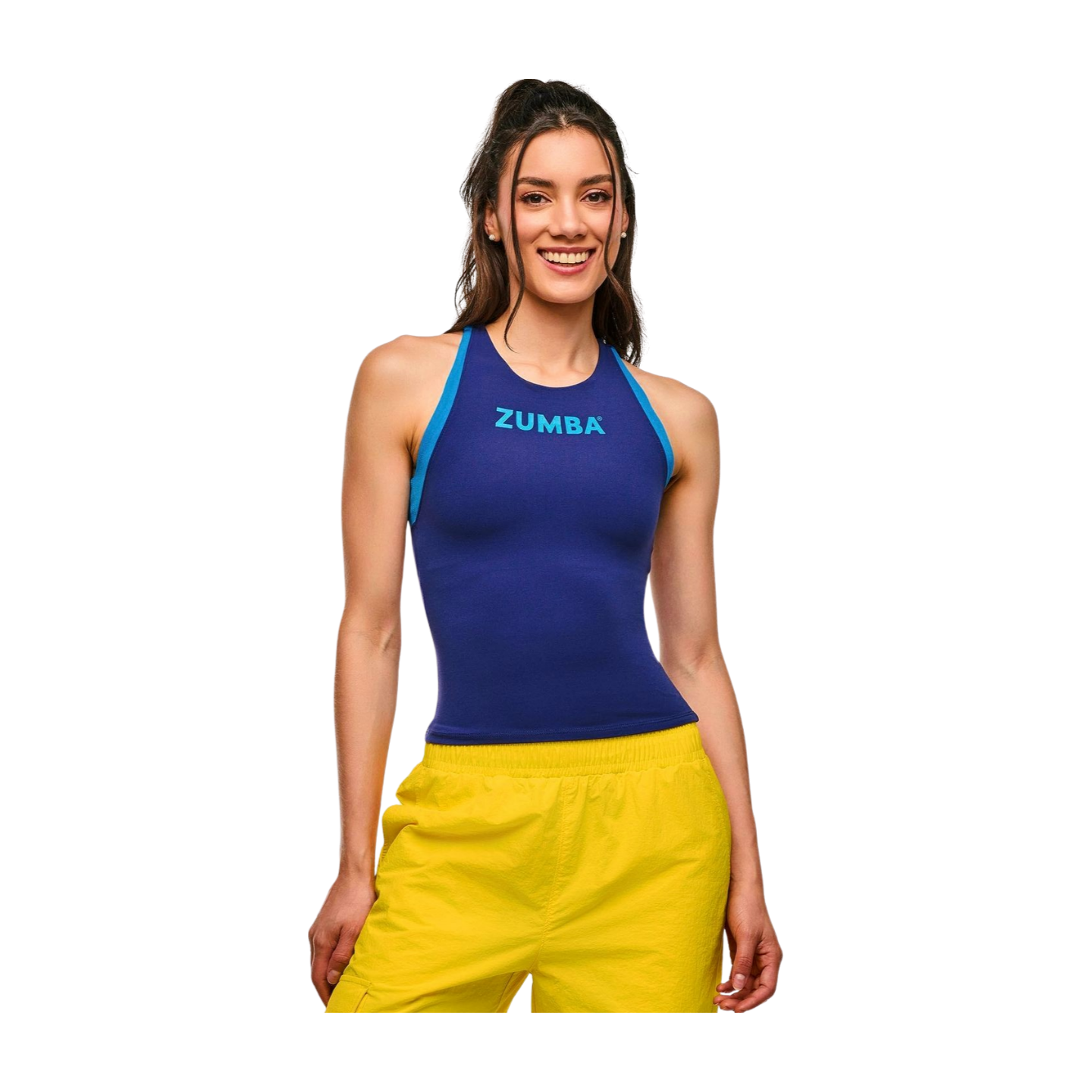 Apres Zumba High Neck Colour-Block Tank (Pre-Order)
