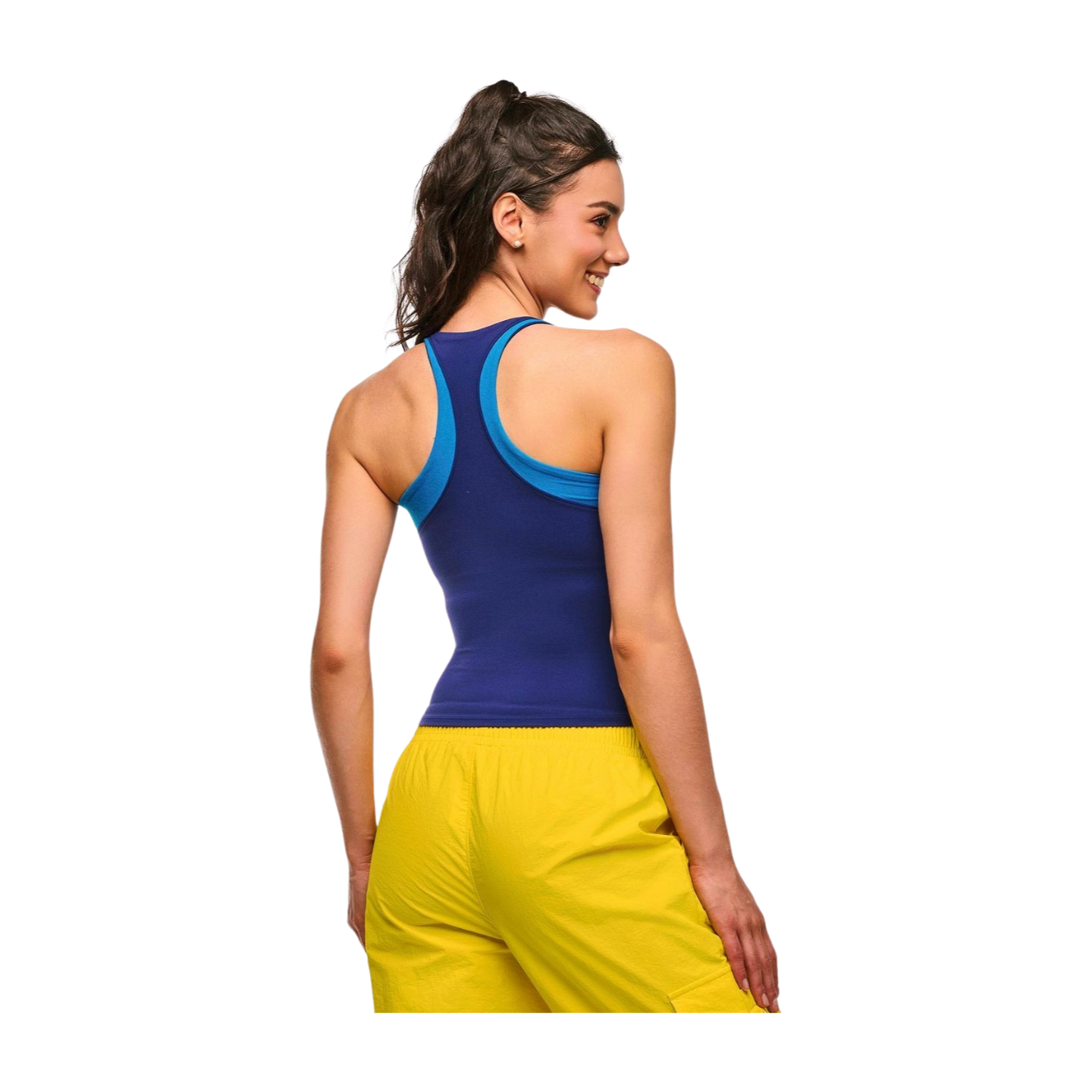 Apres Zumba High Neck Colour-Block Tank (Pre-Order)