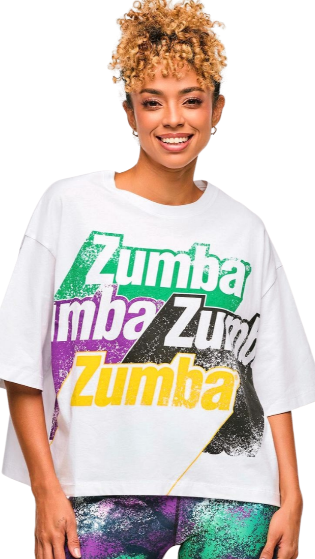 Apres Zumba Oversized Boxy Crop Top (Pre-Order)