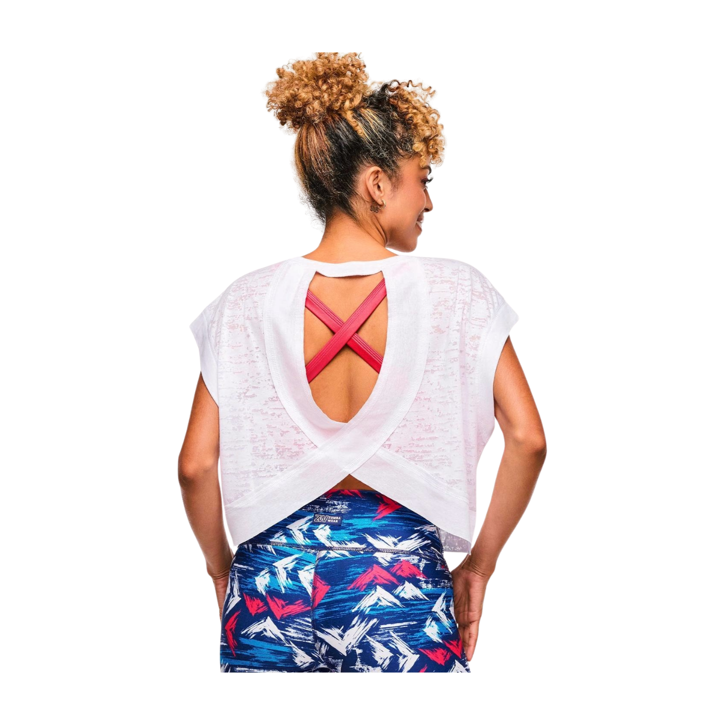 Apres Zumba Cap Sleeve Open Back Slouch Top (Pre-Order)