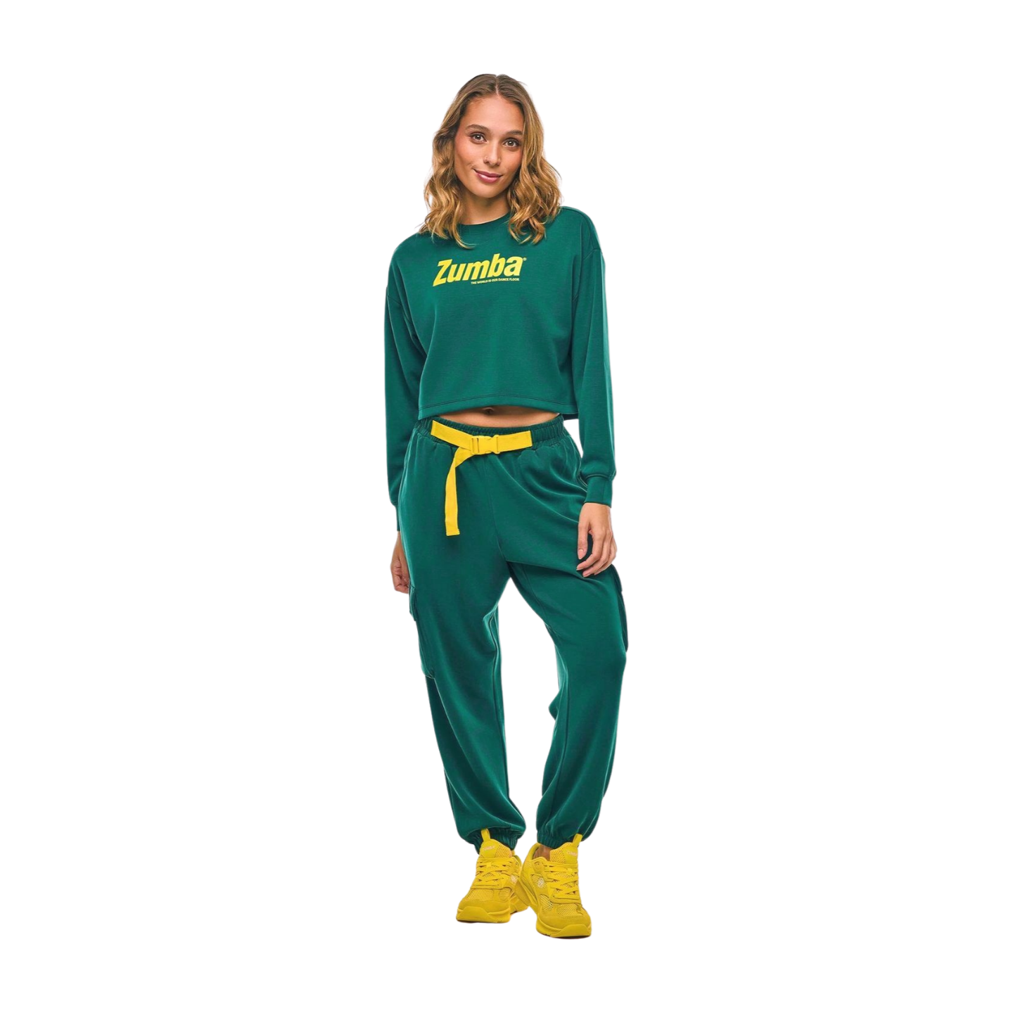 Apres Zumba Modal Long Sleeve Oversized Crop Top (Pre-Order)