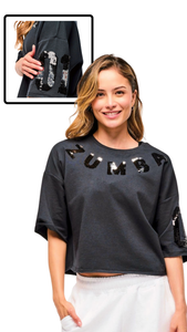 Zumba Sparkle Boxy Crop Top