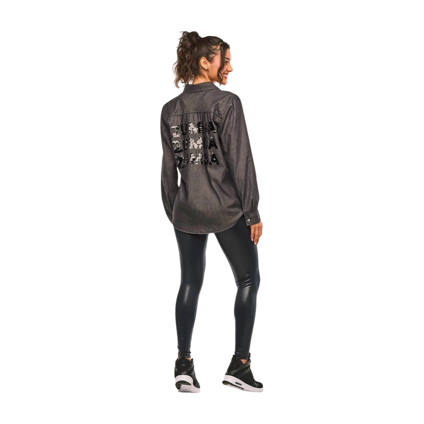 Zumba Sparkle Button Down