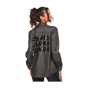 Zumba Sparkle Button Down