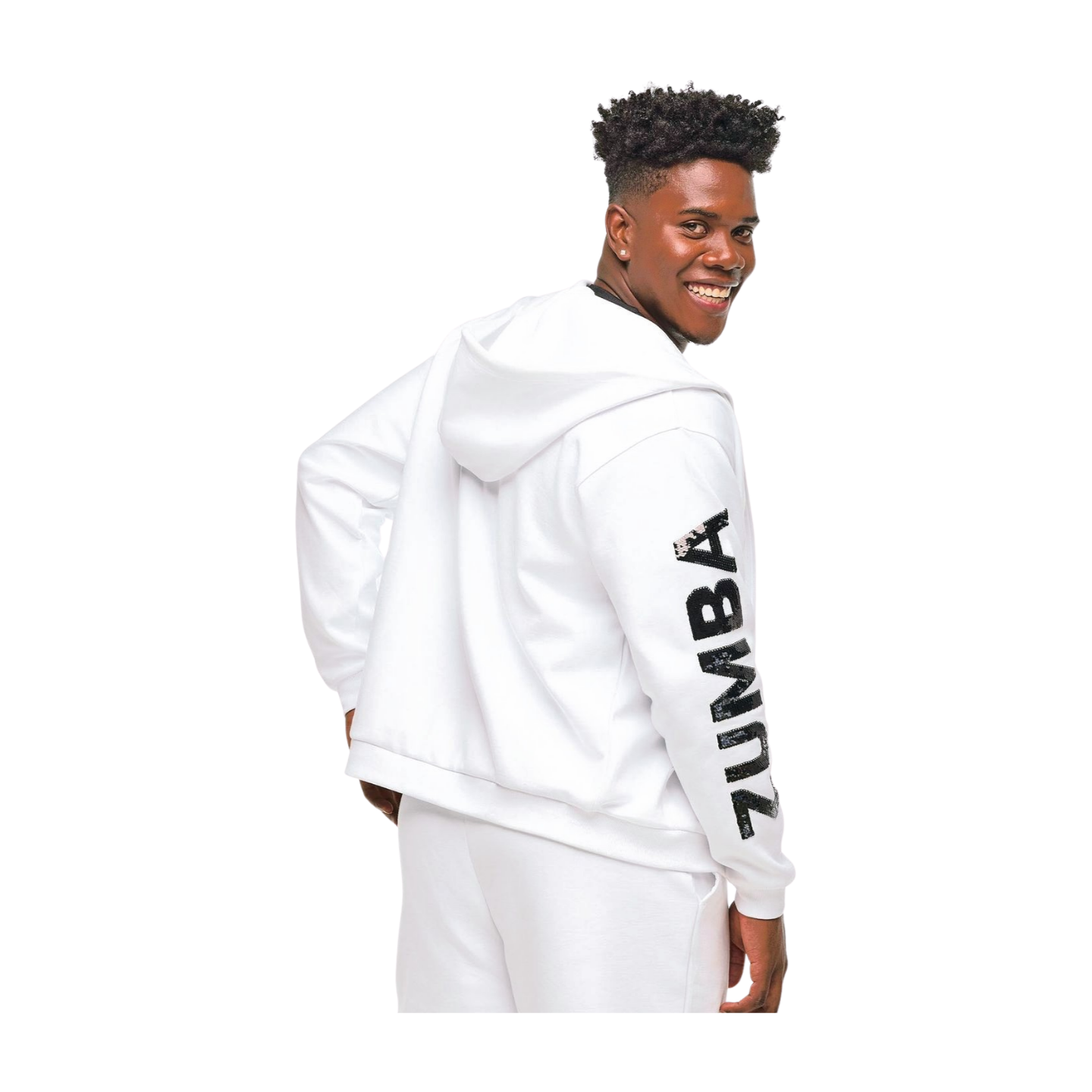 Zumba Sparkle Oversized Zip-Up Hoodie