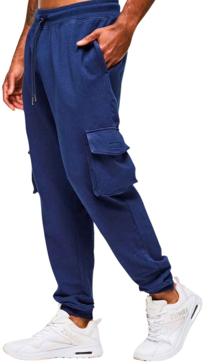 Blue Jean Men's Knit Denim Cargo Pants (Pre-Order)