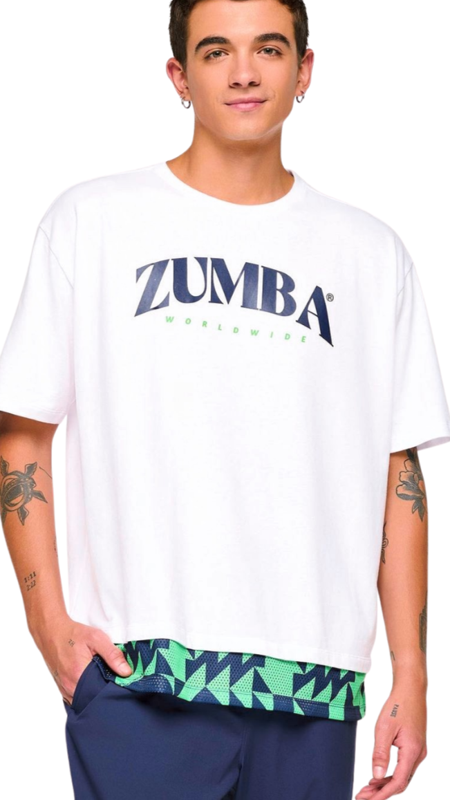 Zumba Out Loud Men's Crew Neck Tee With Double Layered Hem (Special Order)