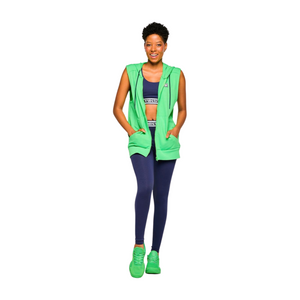 Zumba Out Loud Men's Sleeveless Zip Up Hoodie (Special Order)