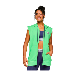 Zumba Out Loud Men's Sleeveless Zip Up Hoodie (Special Order)