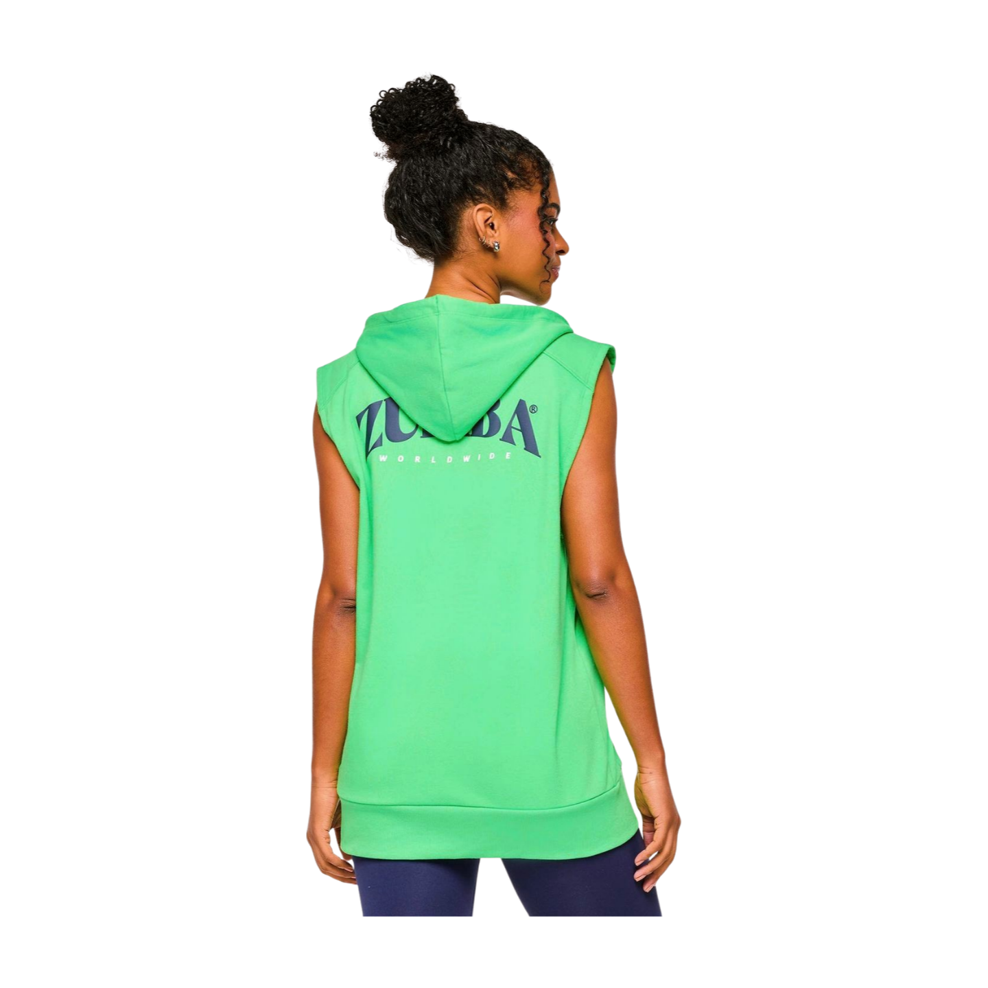 Zumba Out Loud Men's Sleeveless Zip Up Hoodie (Special Order)