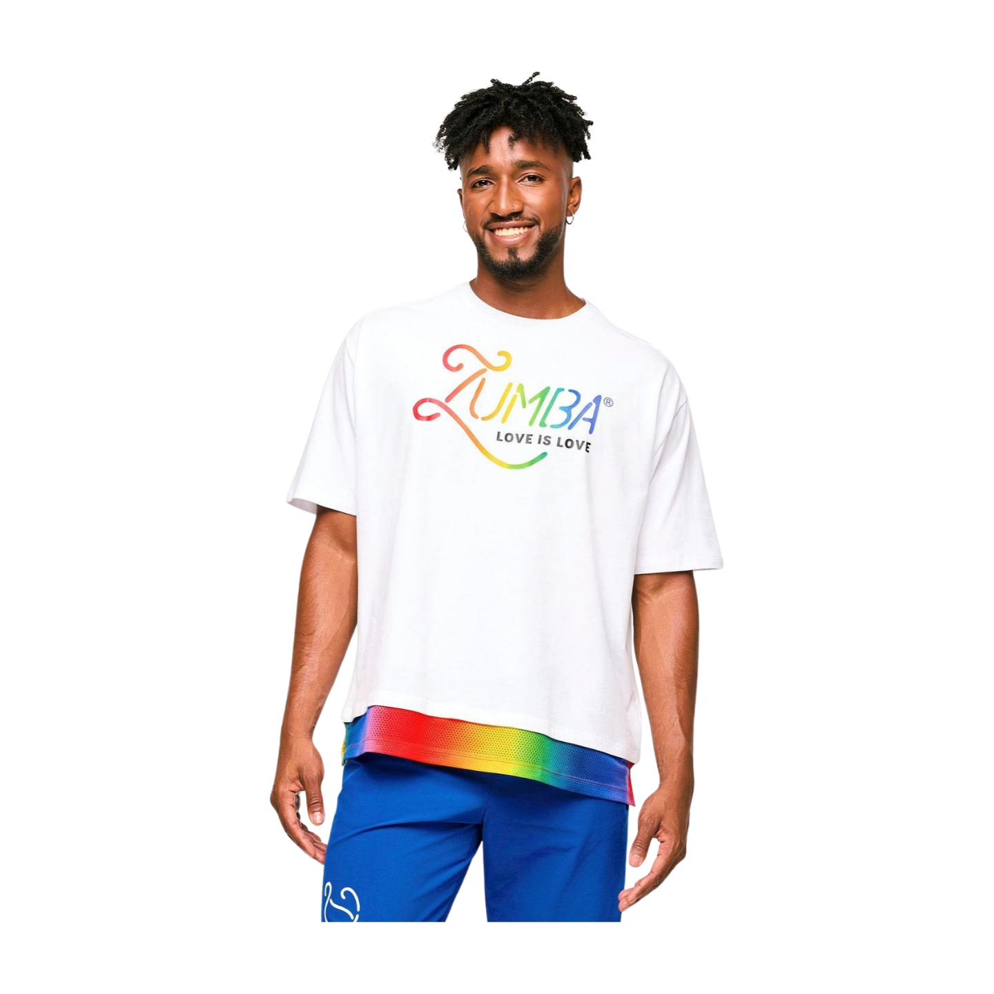 Zumba Men's Crew Neck Tee With Double Layered Hem