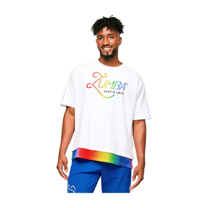 Zumba Men's Crew Neck Tee With Double Layered Hem