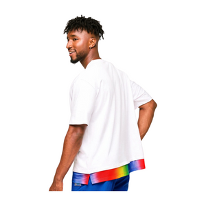 Zumba Men's Crew Neck Tee With Double Layered Hem