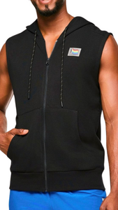 Zumba Men's Sleeveless Zip Up Hoodie