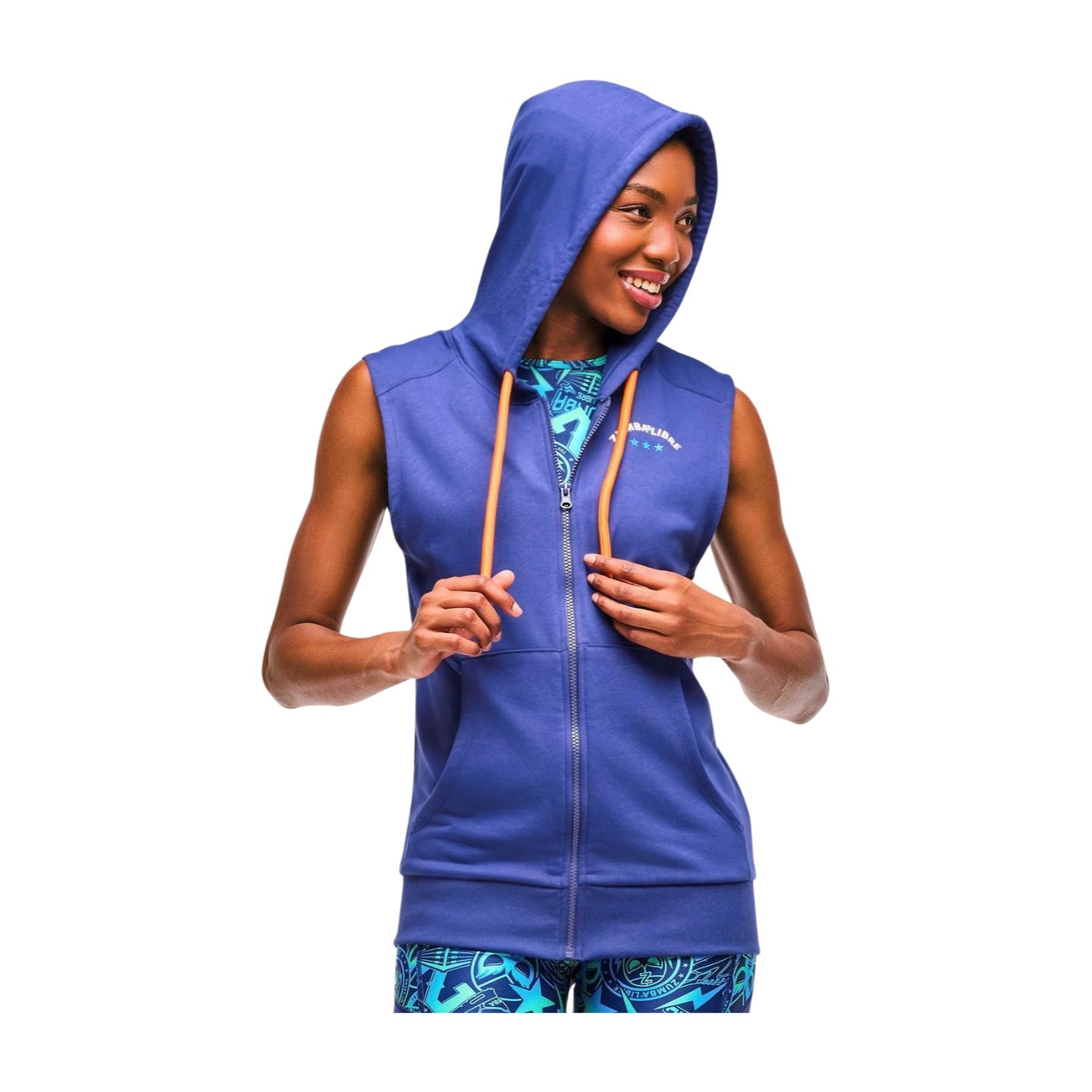 Zumba Libre Men's Sleeveless Zip-Up Hoodie