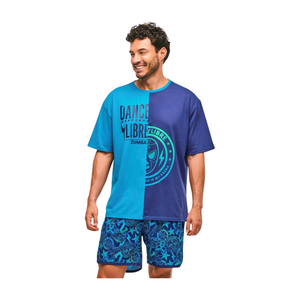 Zumba Libre Men's Oversized Two-Tone Crew Neck Tee (Pre-Order)