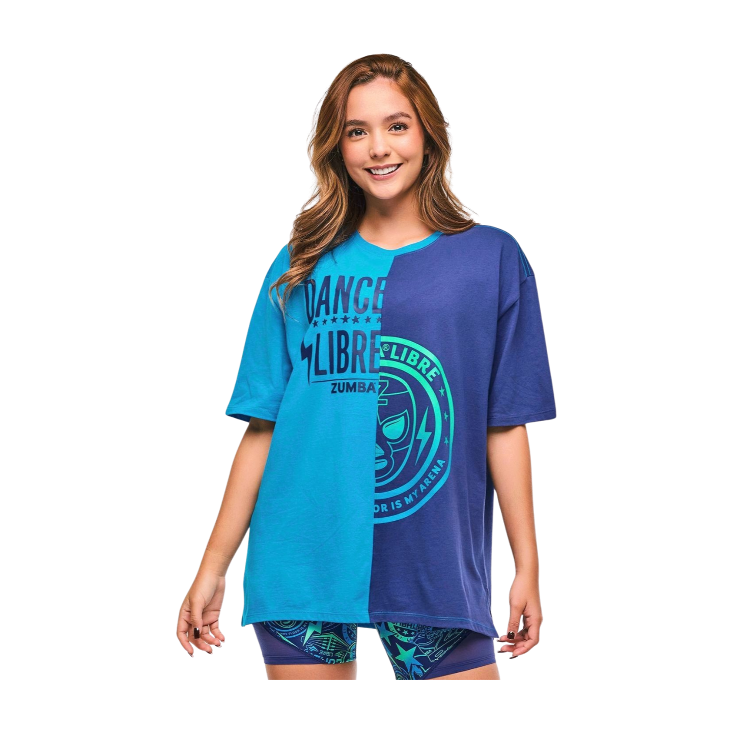 Zumba Libre Men's Oversized Two-Tone Crew Neck Tee (Pre-Order)