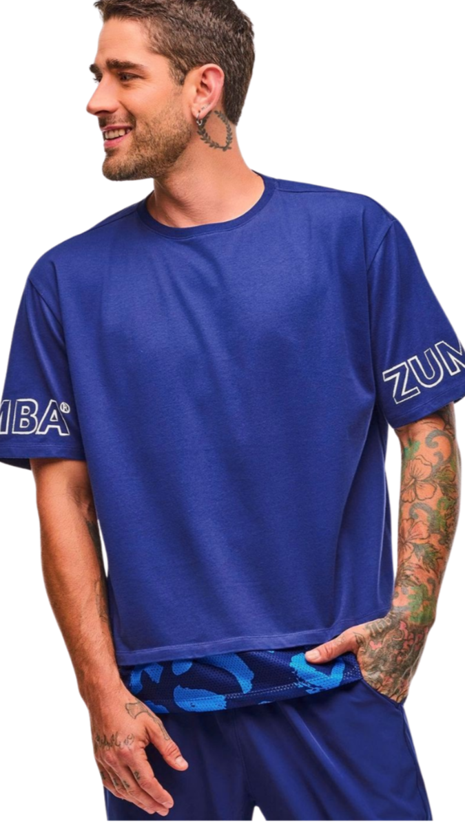 Sizzlin' Men's Crew Neck Tee With Double Layered Hem