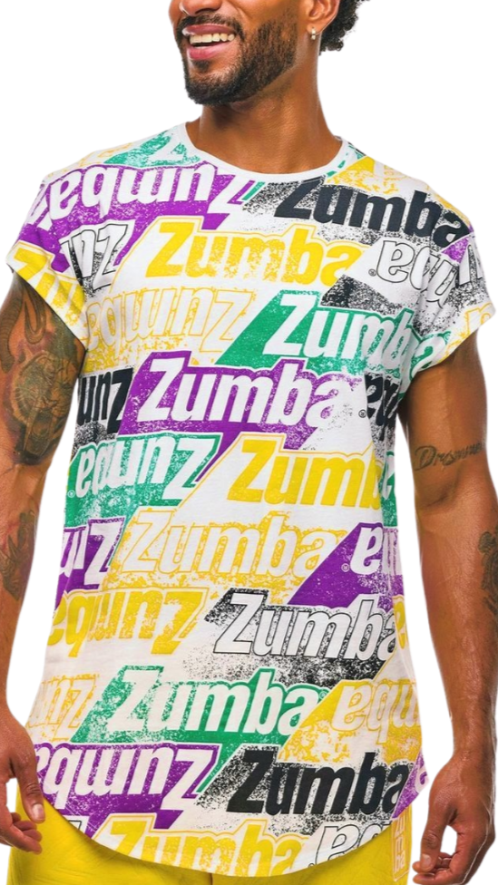 Apres Zumba Men's Crew Neck Round Hem Tee (Pre-Order)
