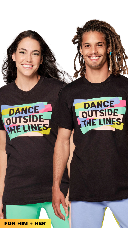 Zumba X Crayola Dance Outside The Lines Tee (Special Order)