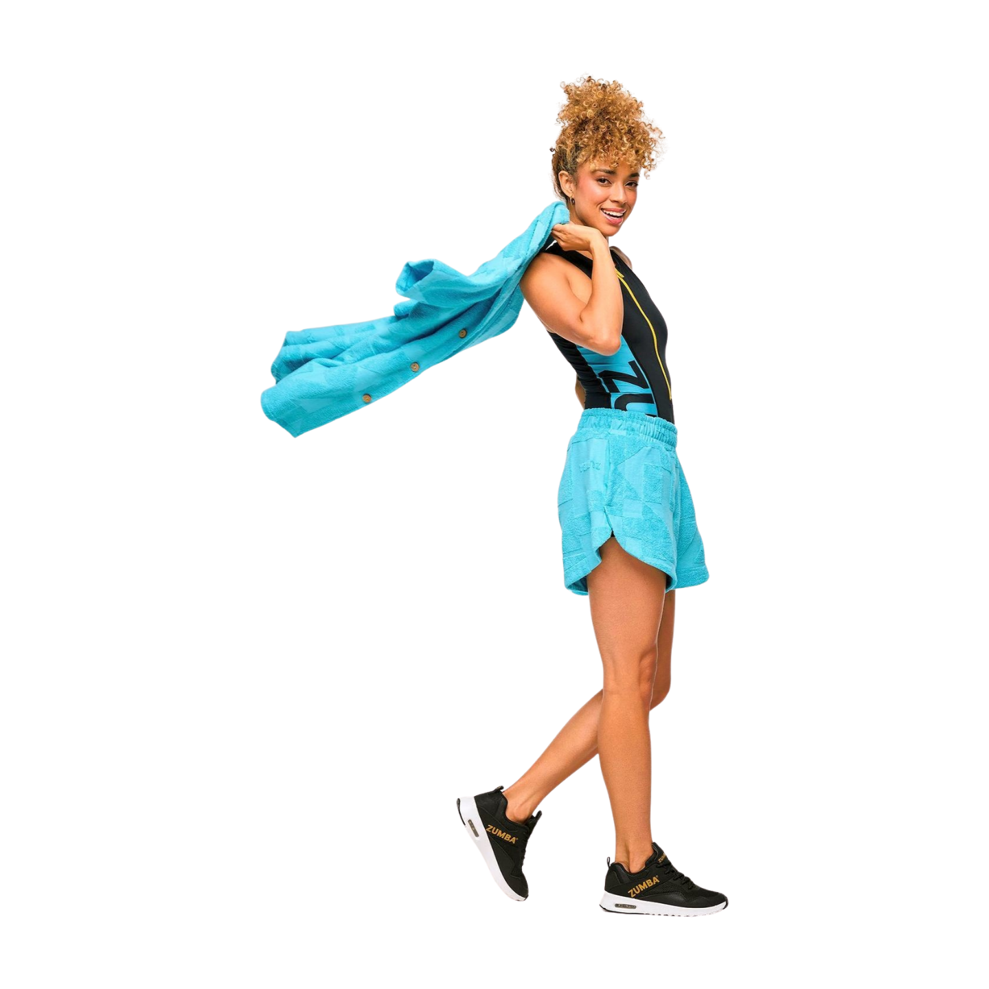 Zumba Rays Terry Button Down