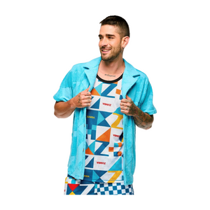 Zumba Rays Terry Button Down