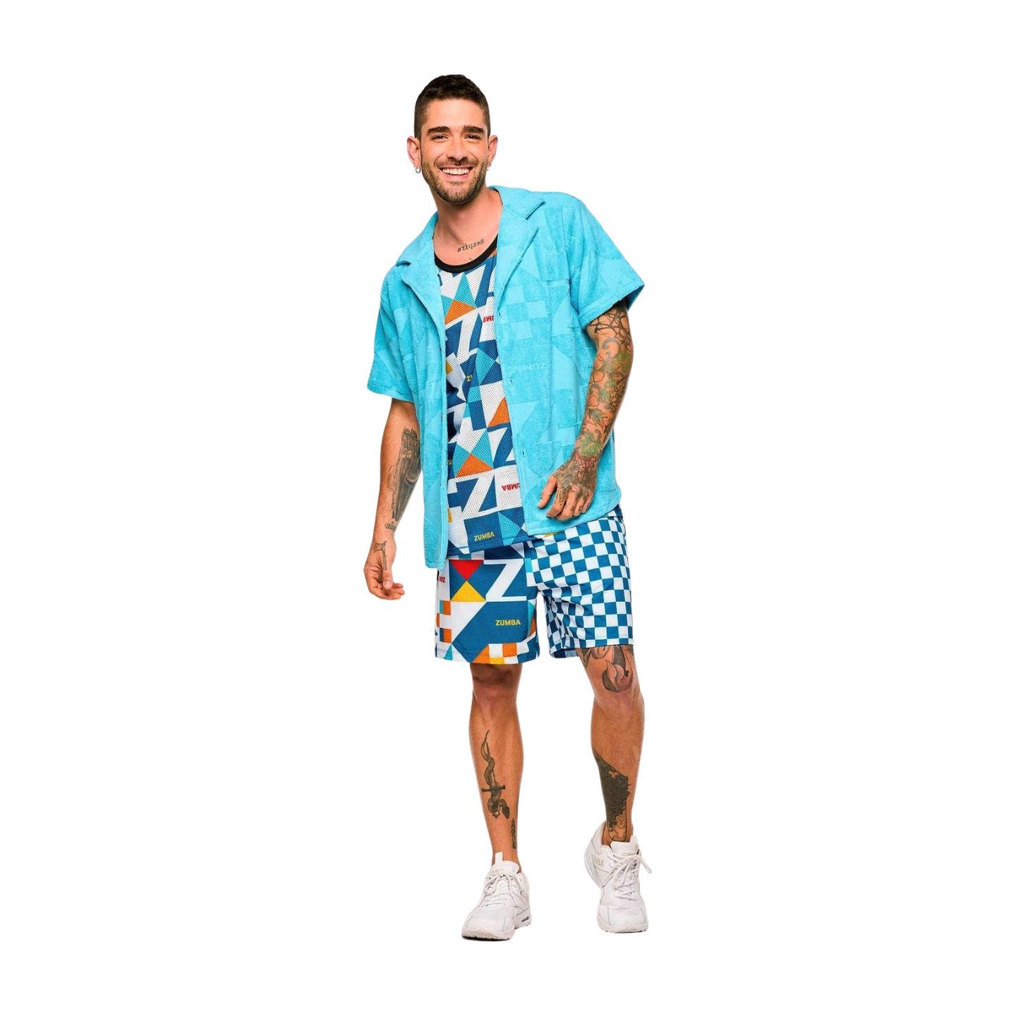 Zumba Rays Terry Button Down