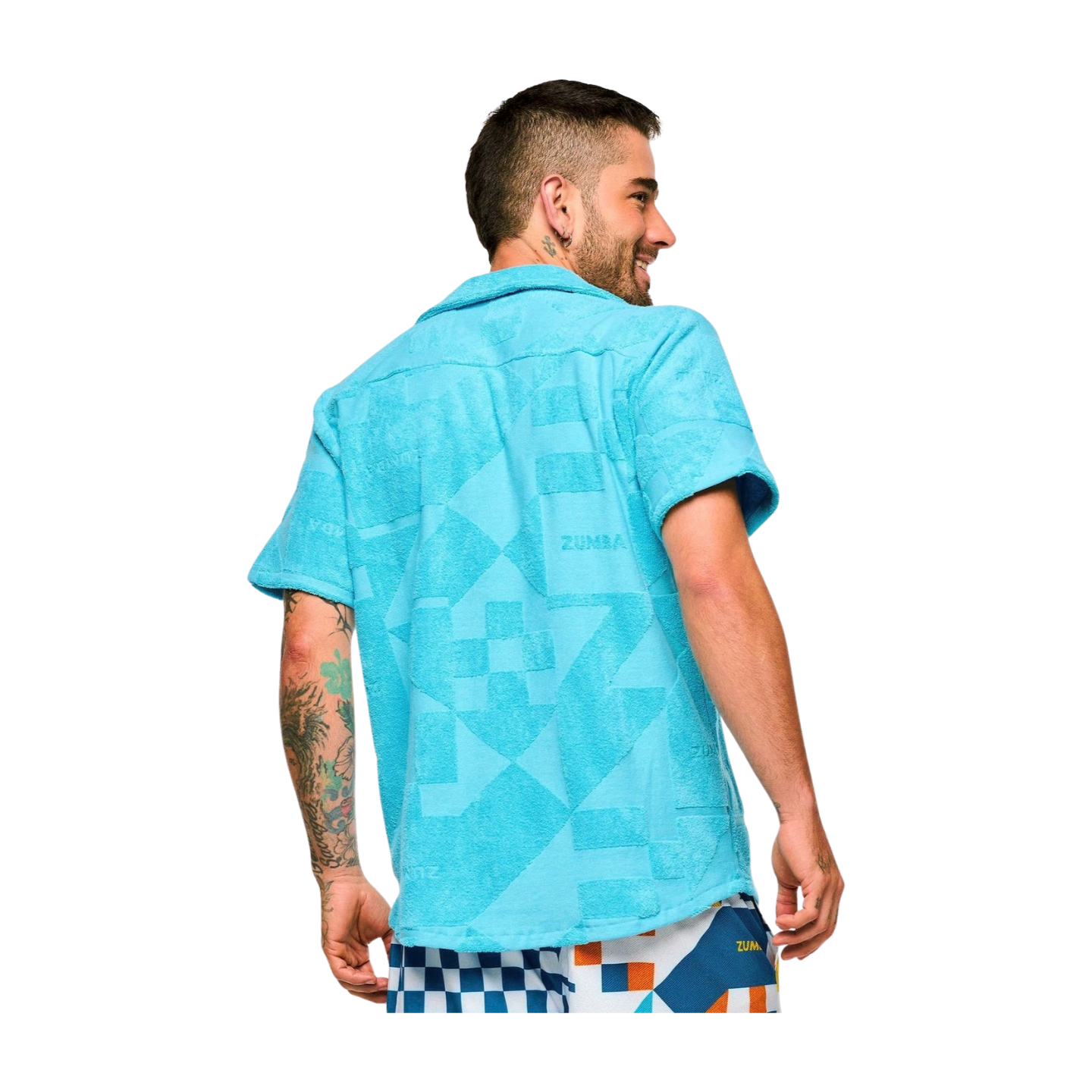 Zumba Rays Terry Button Down