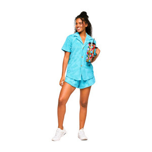 Zumba Rays Terry Button Down