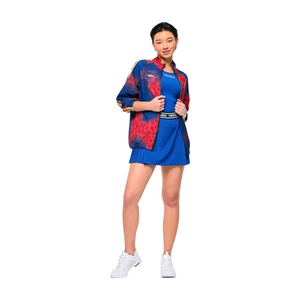 Victory Zip Up Mock Neck Woven Raglan Jacket (Special Order)