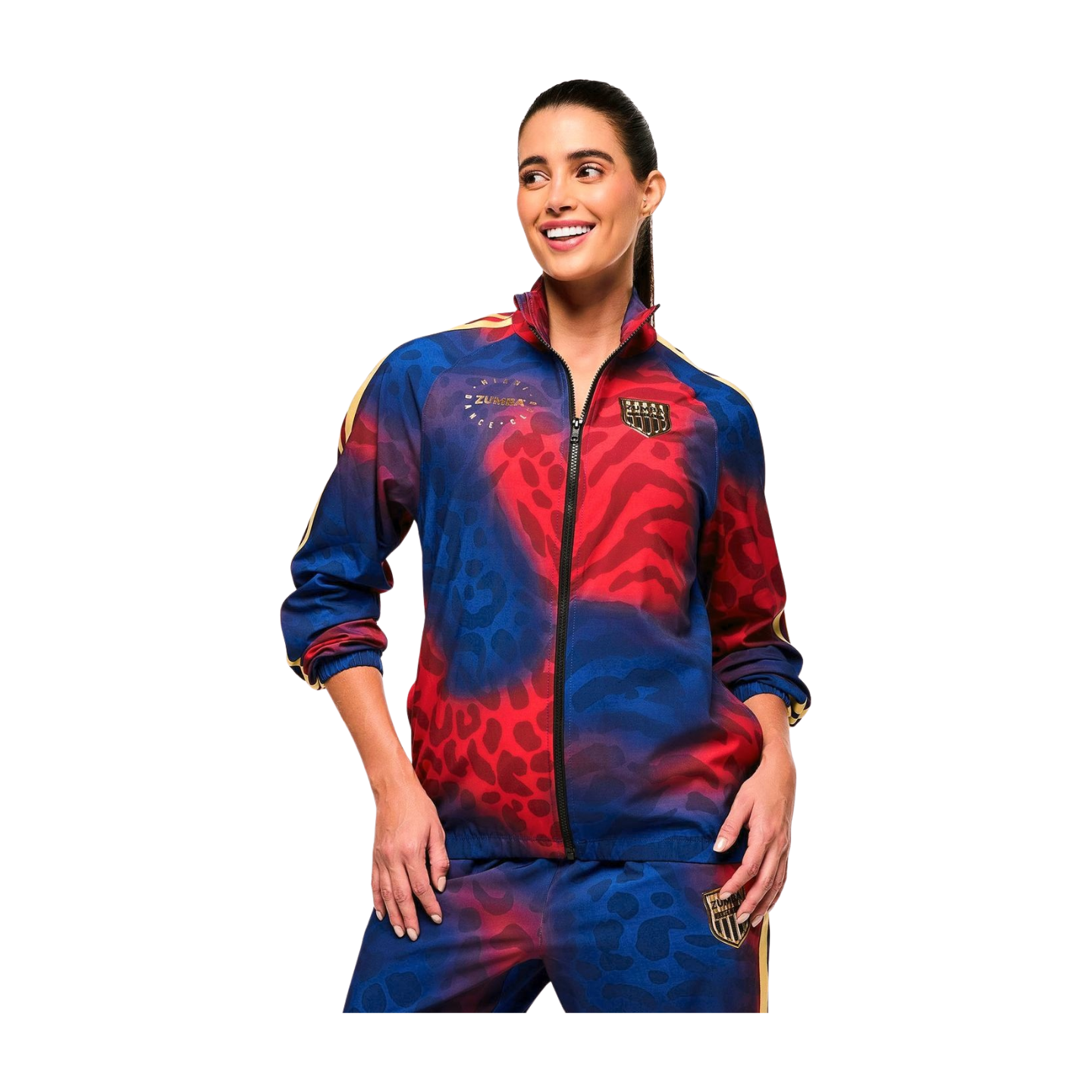 Victory Zip Up Mock Neck Woven Raglan Jacket (Special Order)