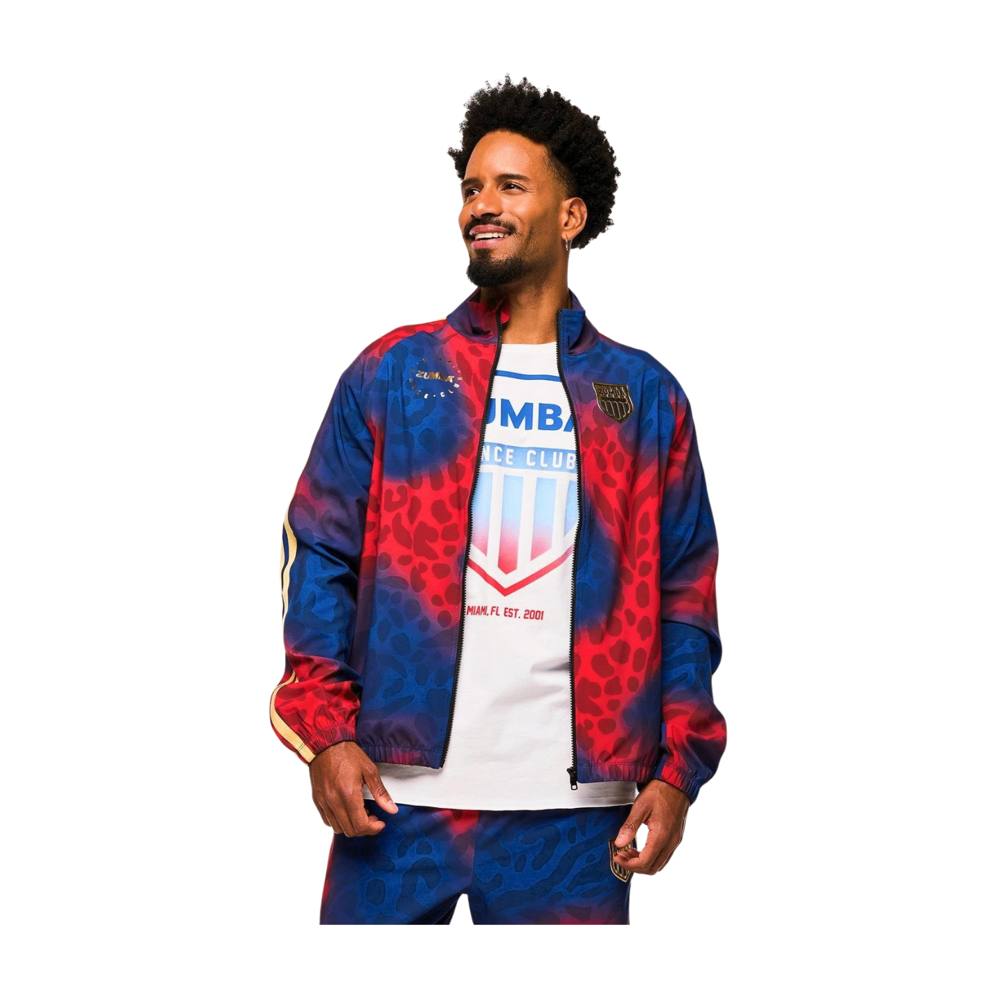 Victory Zip Up Mock Neck Woven Raglan Jacket (Special Order)