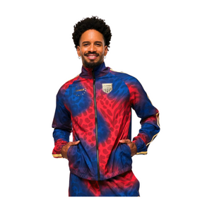 Victory Zip Up Mock Neck Woven Raglan Jacket (Special Order)