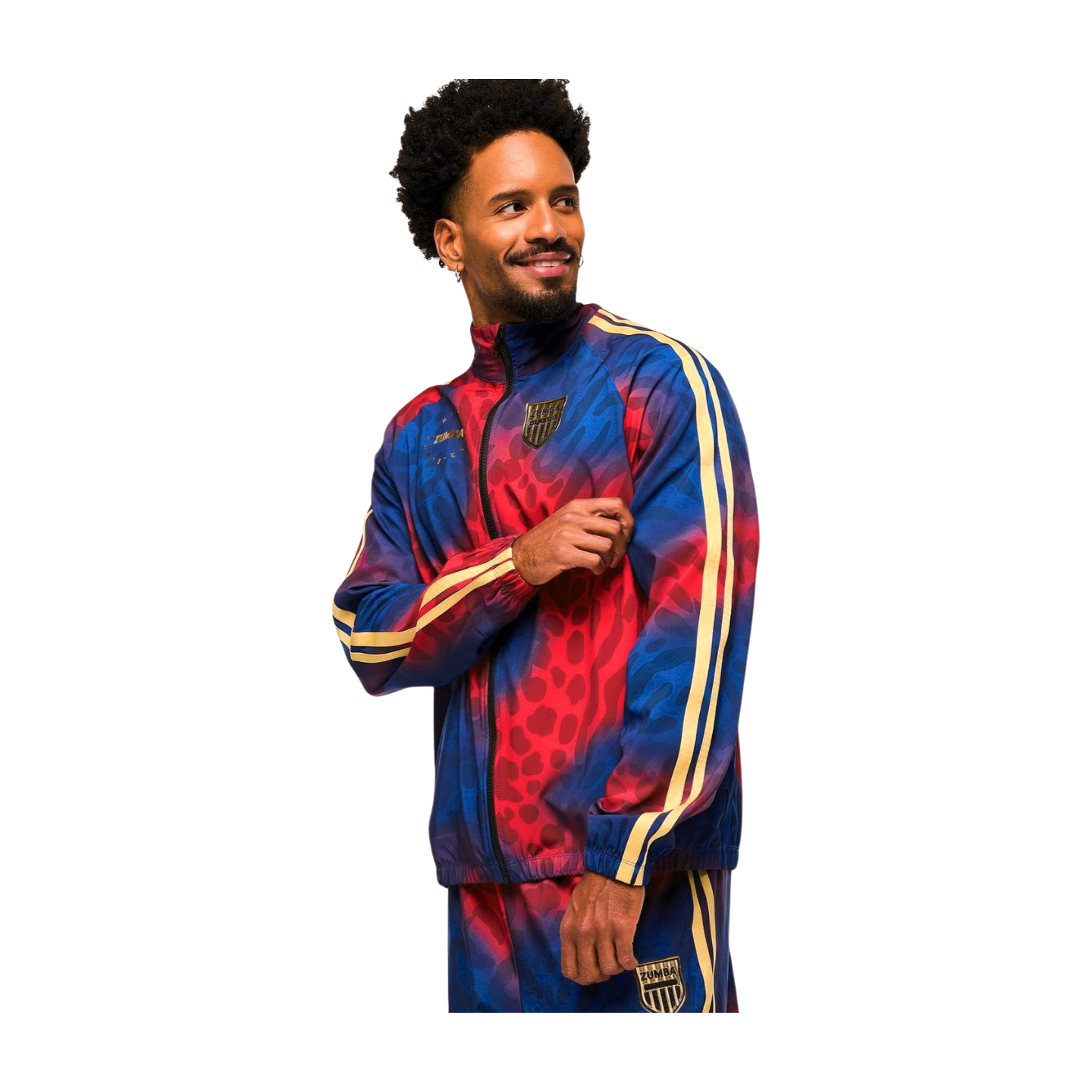 Victory Zip Up Mock Neck Woven Raglan Jacket (Special Order)