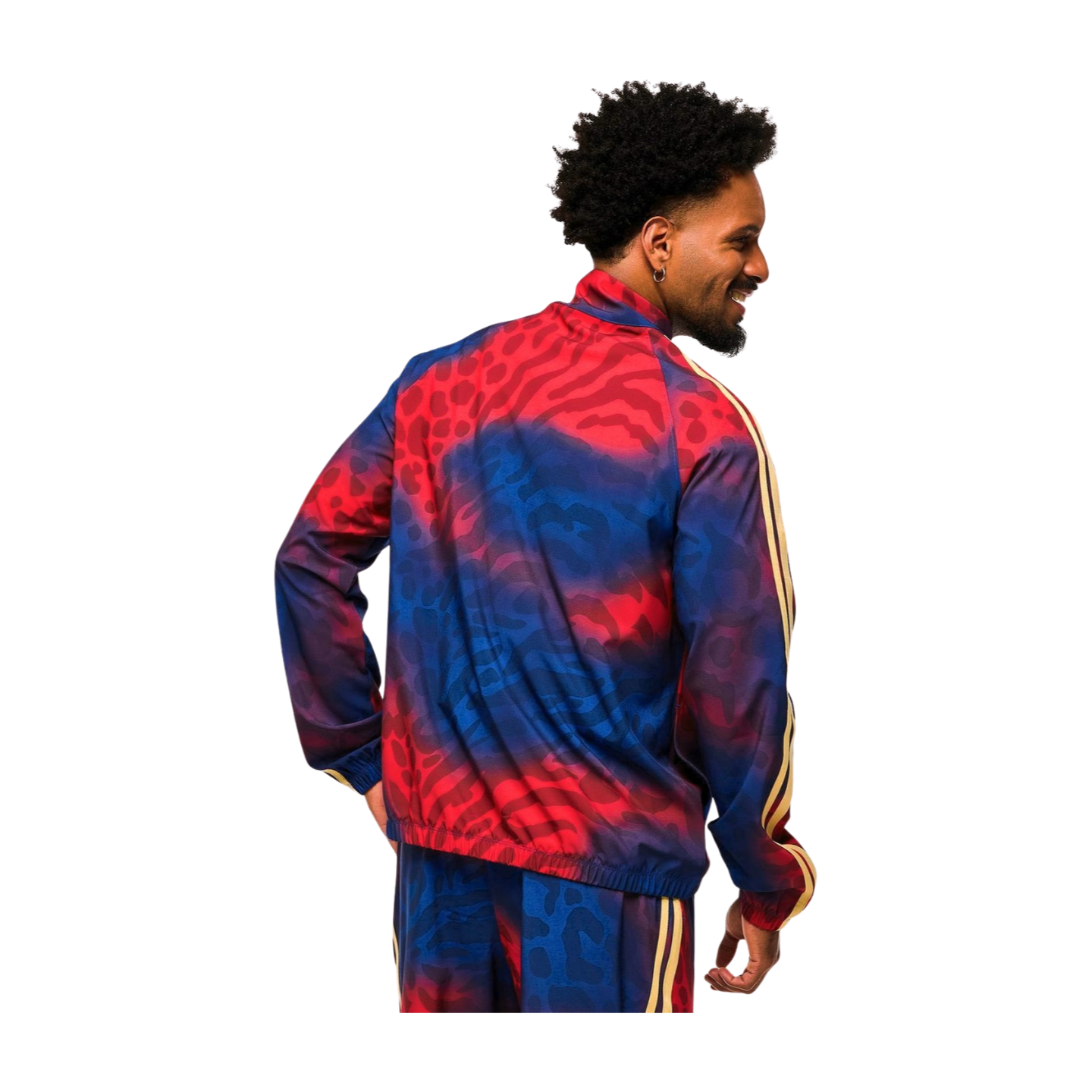 Victory Zip Up Mock Neck Woven Raglan Jacket (Special Order)